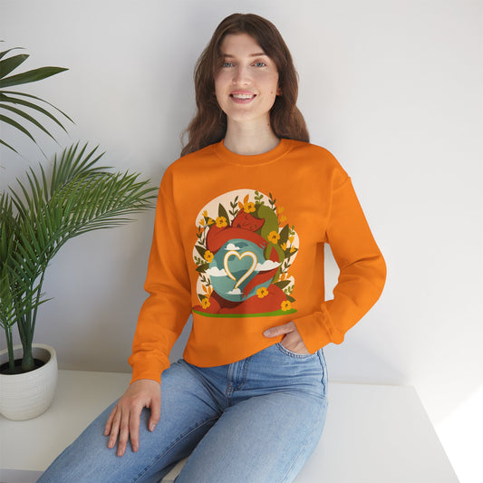 🌸She Who Holds the World - Mother Earth Embrace Sweatshirt
