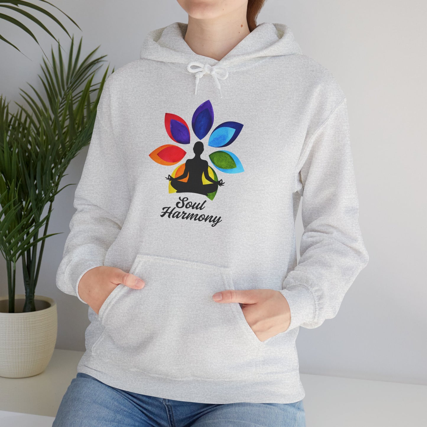 🌸Soul Harmony Hoodie – Meditative Lotus Chakra Alignment🧘‍♀️🌈✨