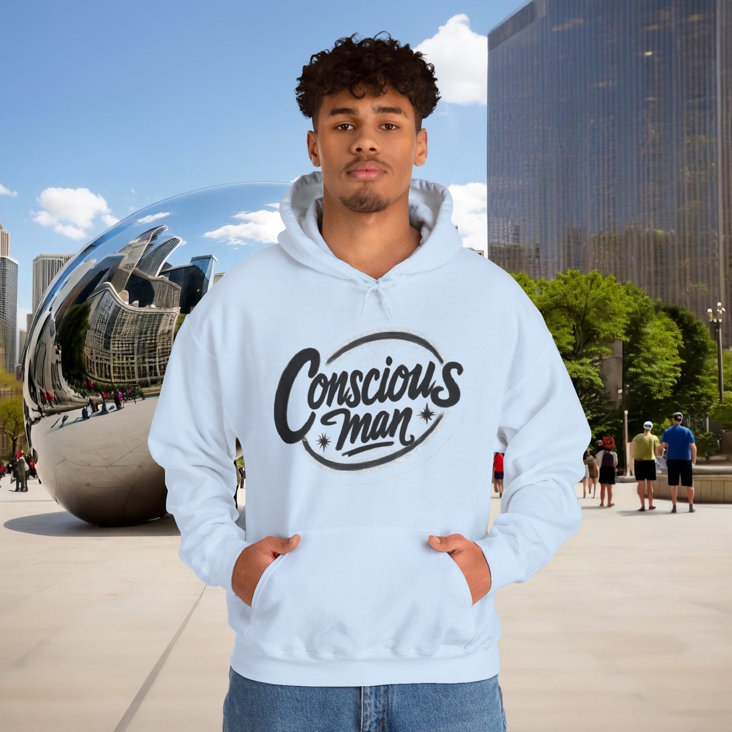 🜁 Menaste "CONSCIOUS MAN" — Embodied Awareness Hoodie