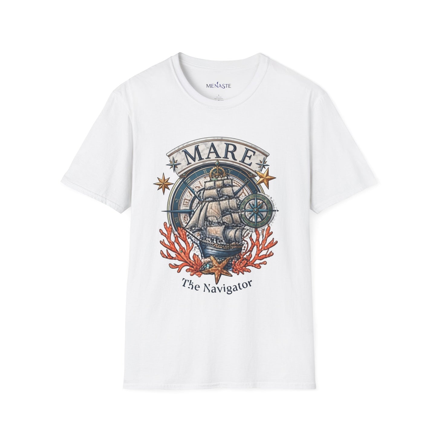 MARE COLLECTION :: 'Mare' Vintage Sailing Compass Tee