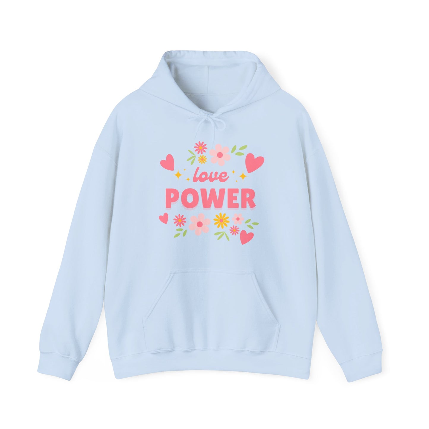 Love Power Hoodie – Blossoms of Strength & Heart🌸✨