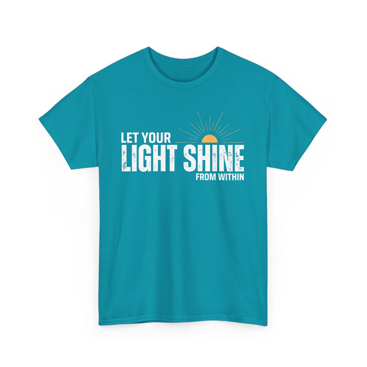 ☀️Radiant Light Heavy Cotton Tee - "Let Your Light Shine From Within"