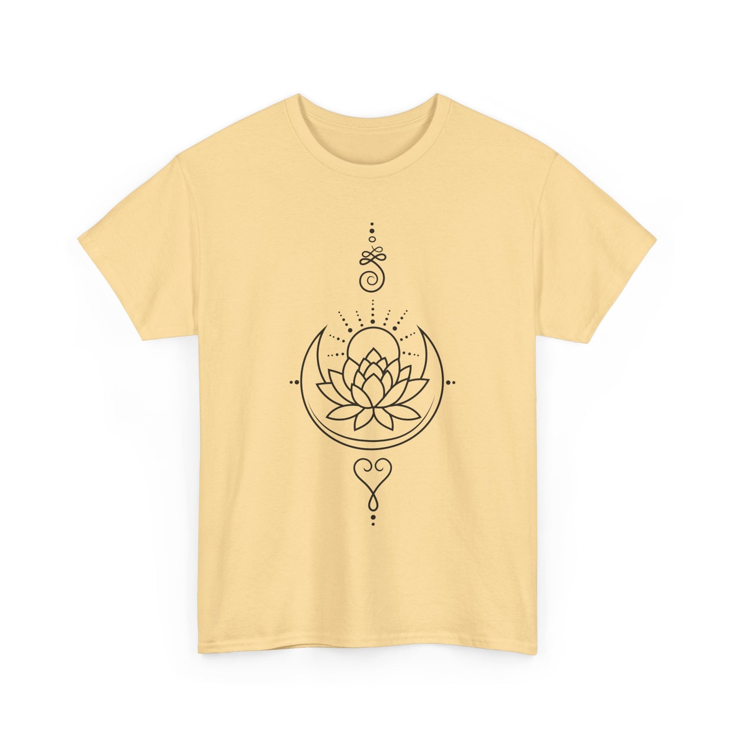 🌙Lotus Dawn Heavy Cotton Tee - Awaken to Possibility
