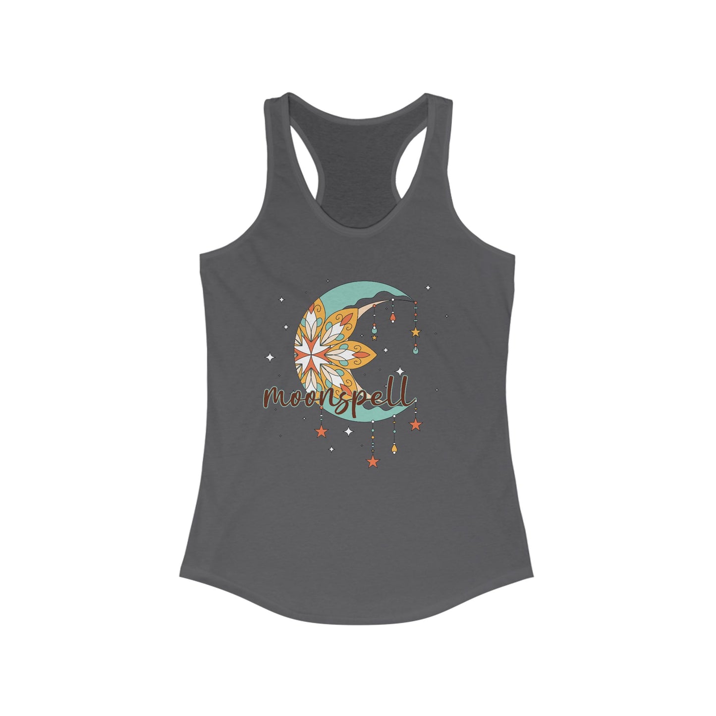 "Moonspell" - BOHO Women's Racerback Tank Top - For the Free-Spirited Soul
