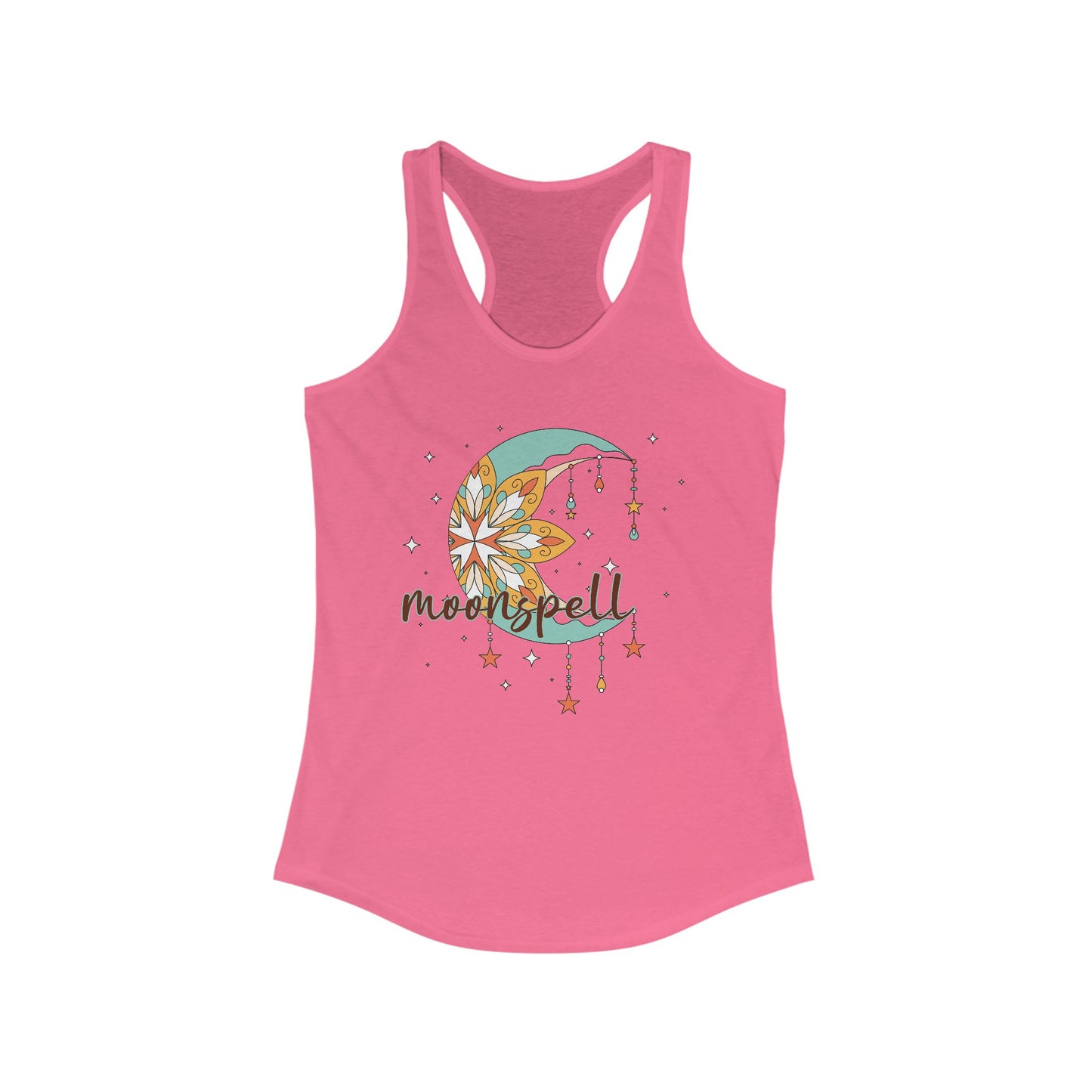 "Moonspell" - BOHO Women's Racerback Tank Top - For the Free-Spirited Soul