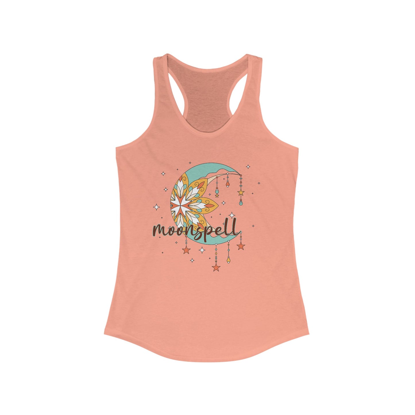 "Moonspell" - BOHO Women's Racerback Tank Top - For the Free-Spirited Soul