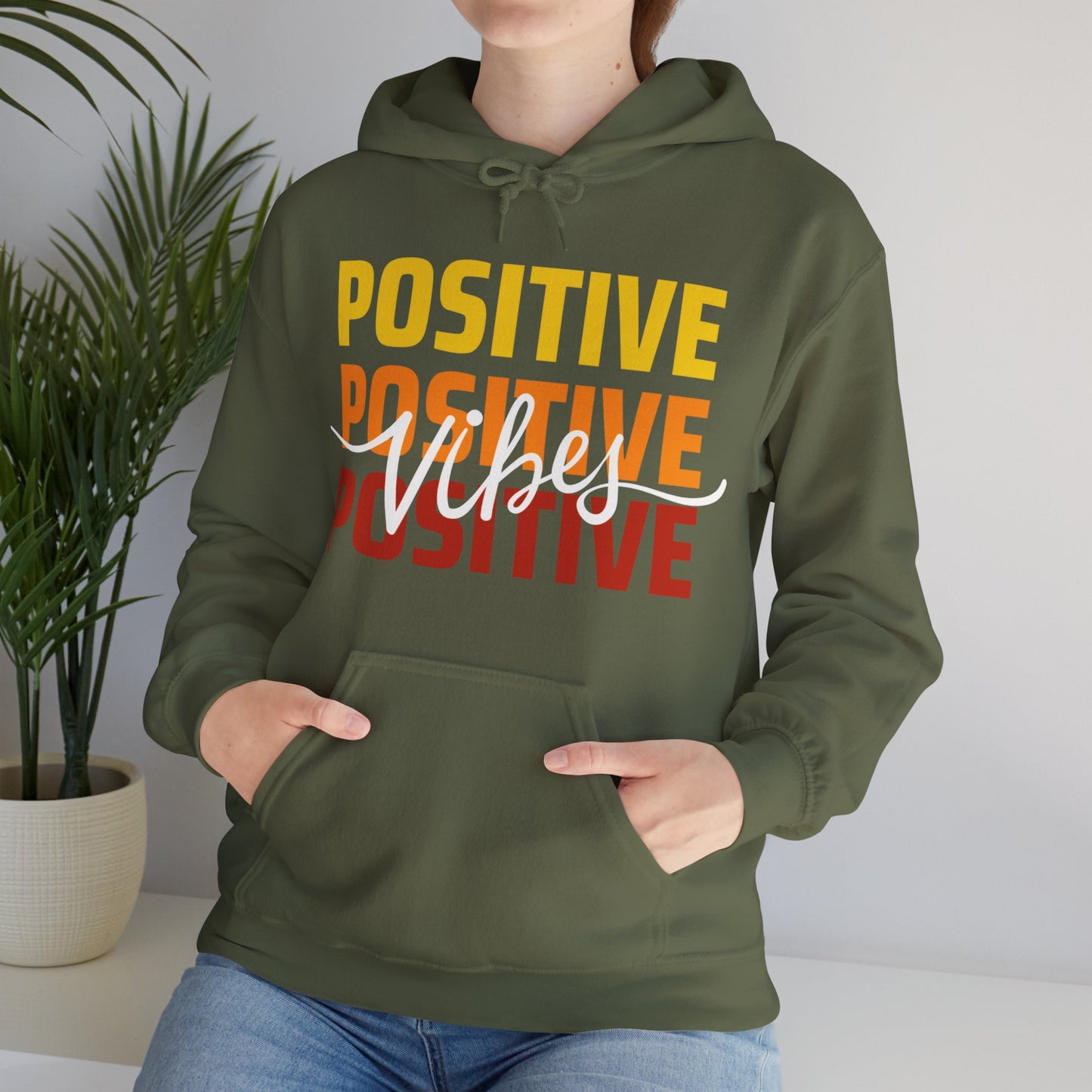 ✨ Positive Vibes - Powerful Motto Hooded Sweatshirt