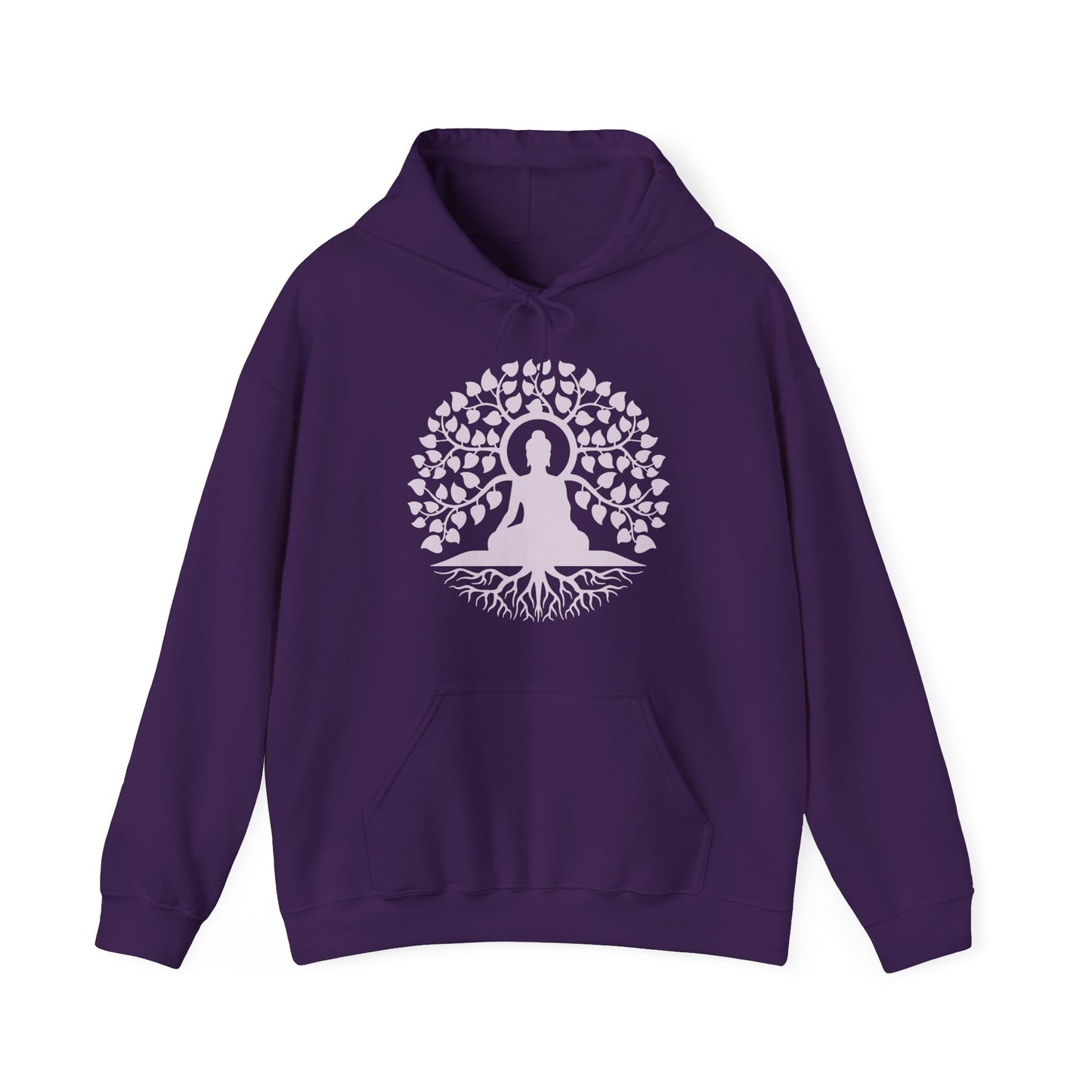 🌱Stillness Hoodie – Buddha Roots & Inner Peace🧘‍♂️🌳✨