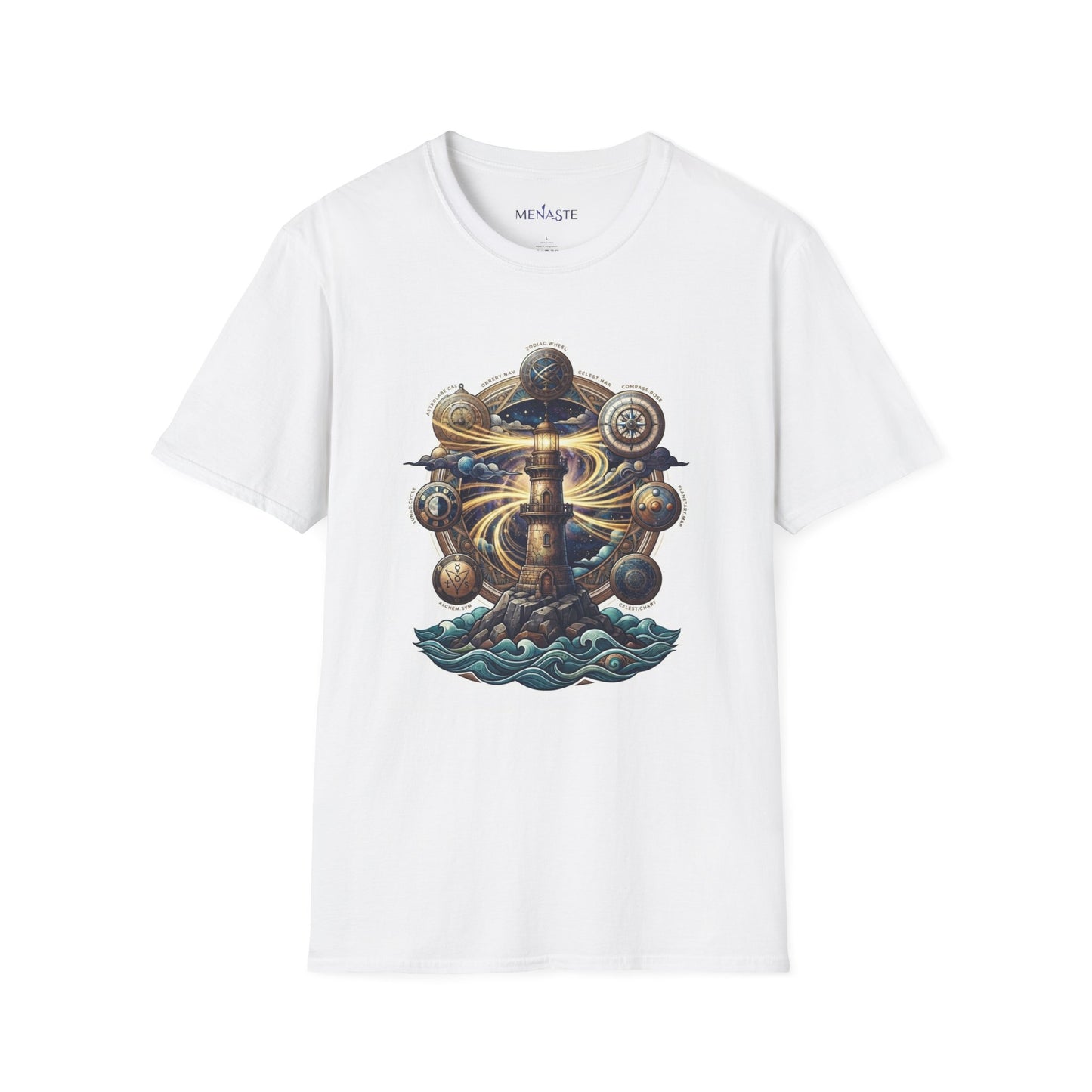 MARE COLLECTION :: Lighthouse Nautical Compass T-Shirt
