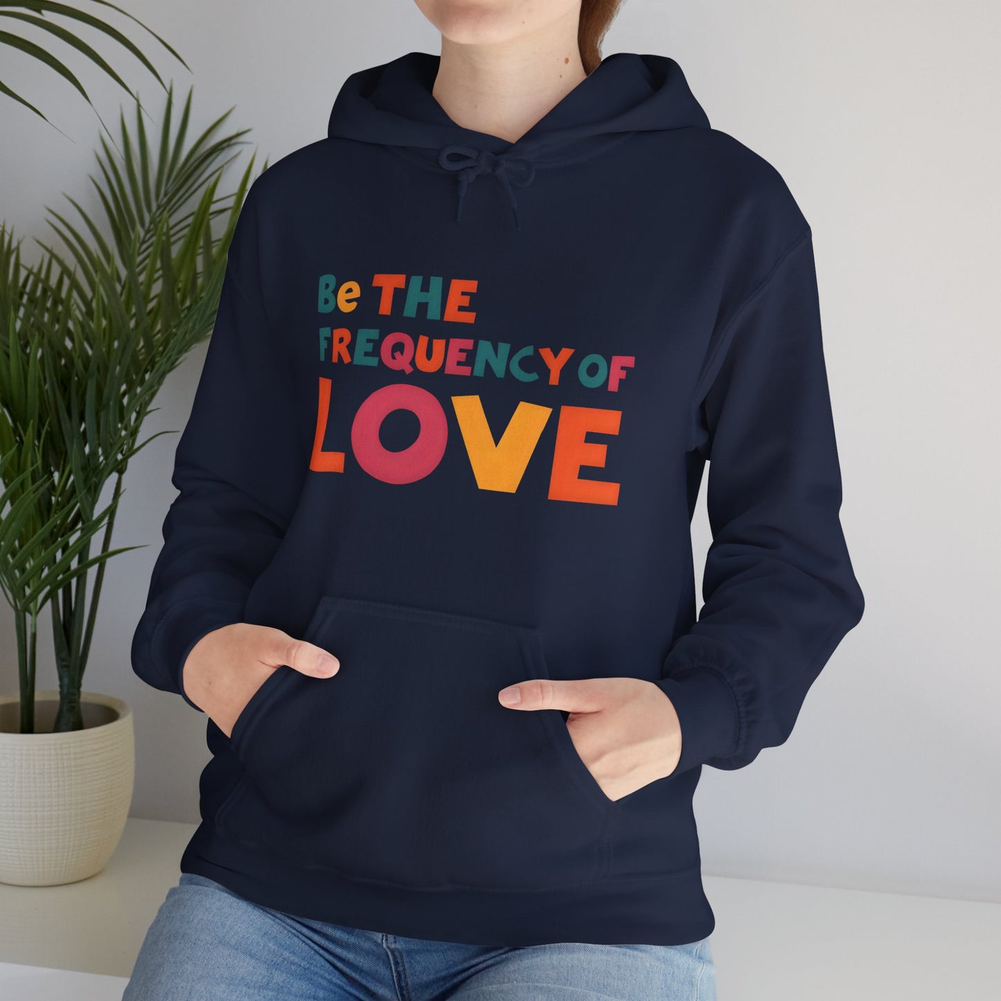 🌠Be the Frequency of Love Hoodie – Colorful Spiritual Vibes | Raise Your Energy Hoodie🌀💖
