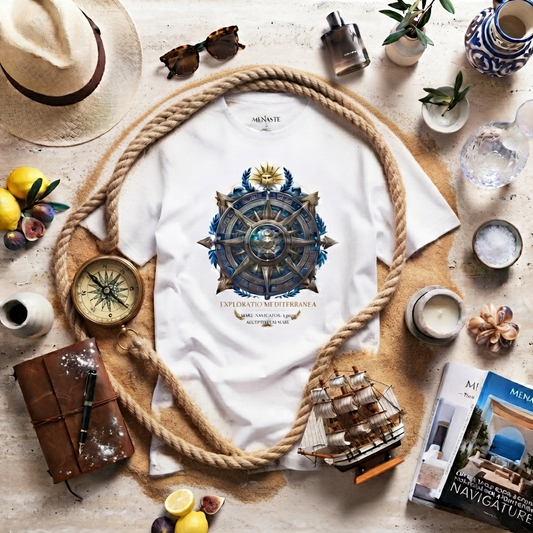 MARE COLLECTION :: Nautical Vintage Compass Graphic Tee ("Compass of the Soul")