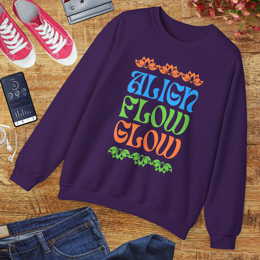 💫Align • Flow • Glow - Lotus Harmony Crewneck Sweatshirt