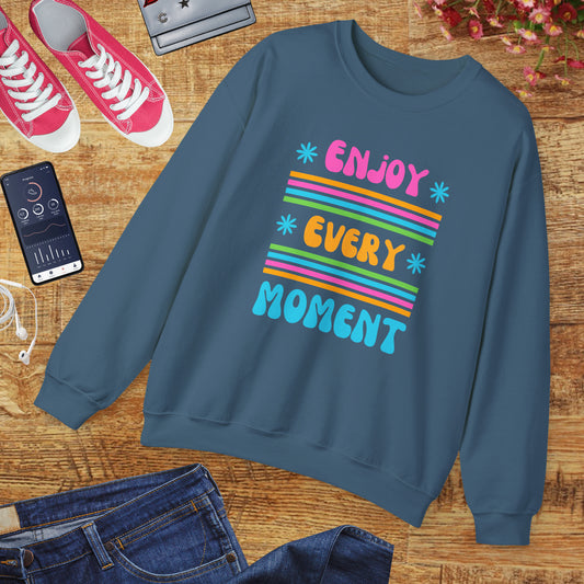 🌞Joy in Color - Every Moment is a Miracle Crewneck Sweatshirt