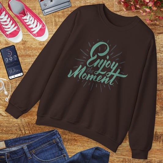 🌼Present & Peaceful - "Enjoy the Moment" Crewneck Sweatshirt