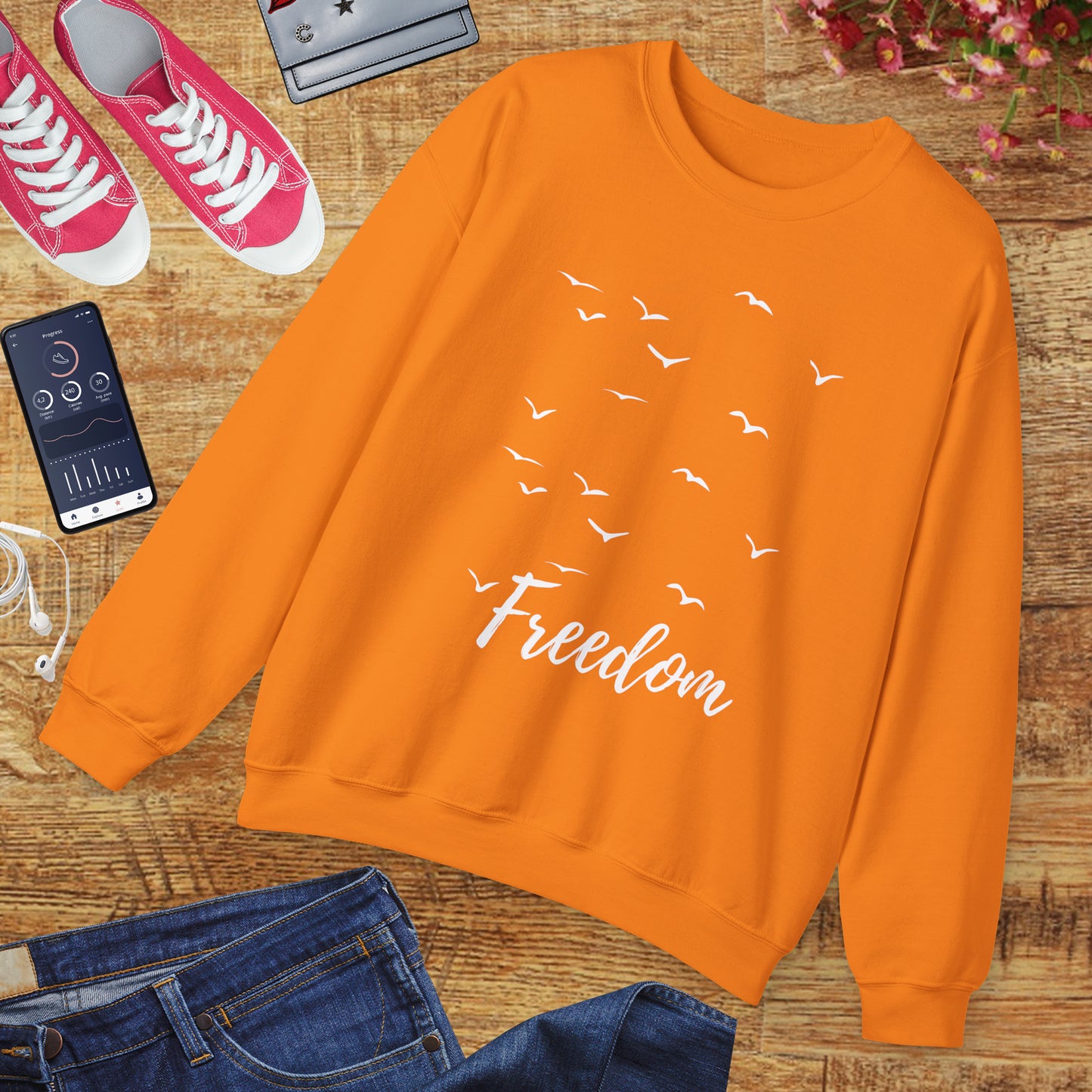 🕊️Freedom in Flight - Birds of the Soul Crewneck Sweatshirt