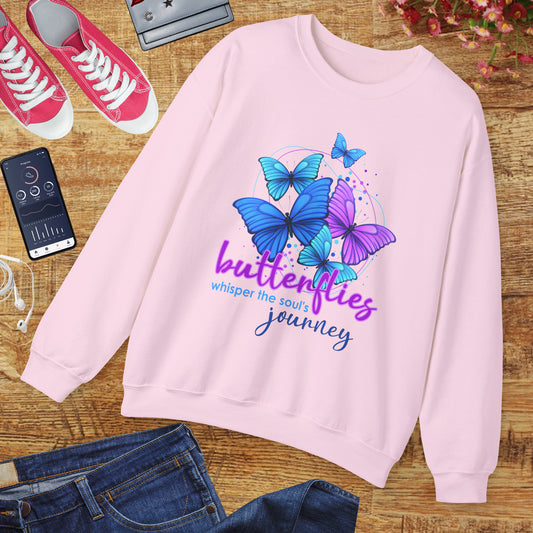 🦋Butterfly Whispers - The Soul’s Journey Crewneck Sweatshirt