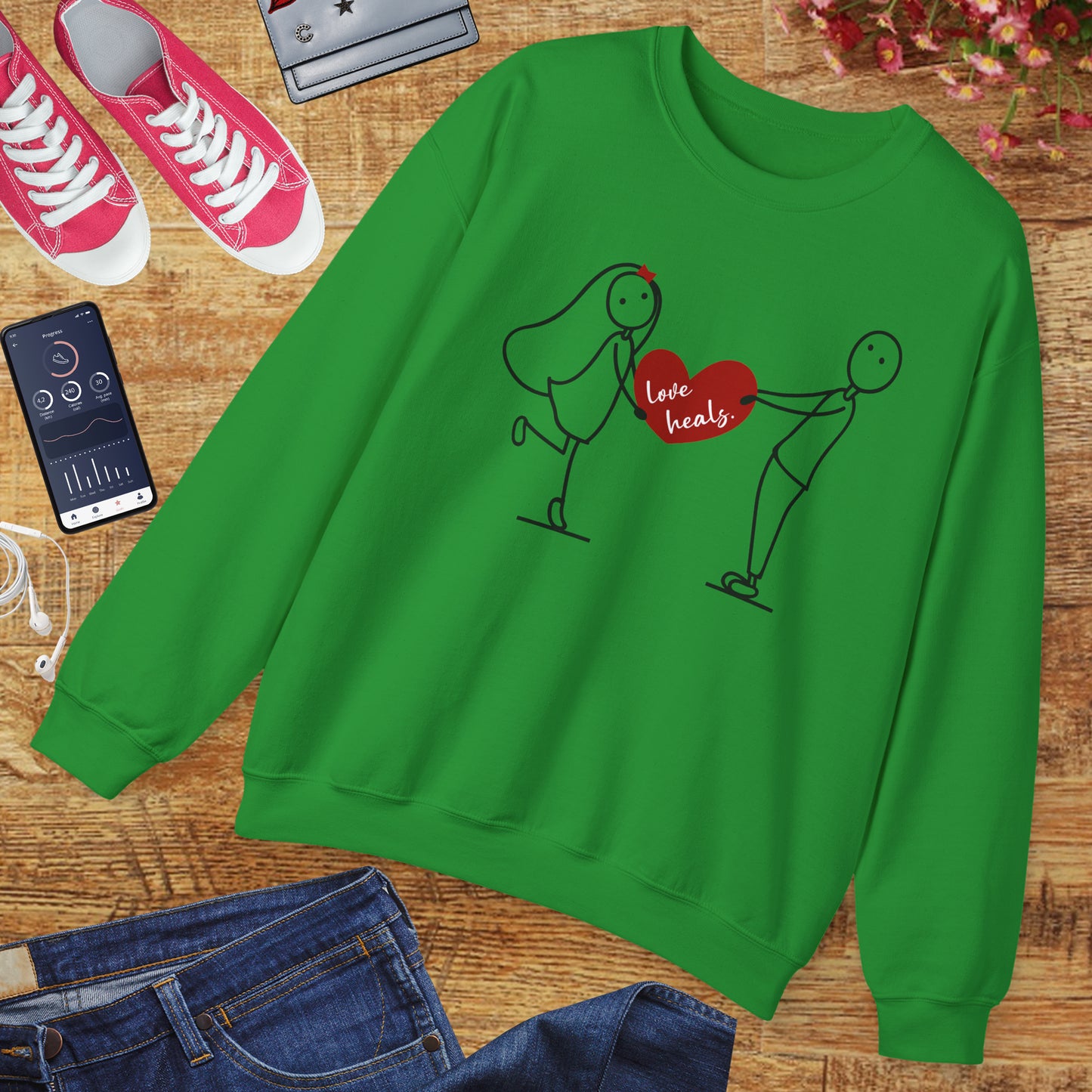 💖Love Heals Sweatshirt - Where Warmth Meets Heart