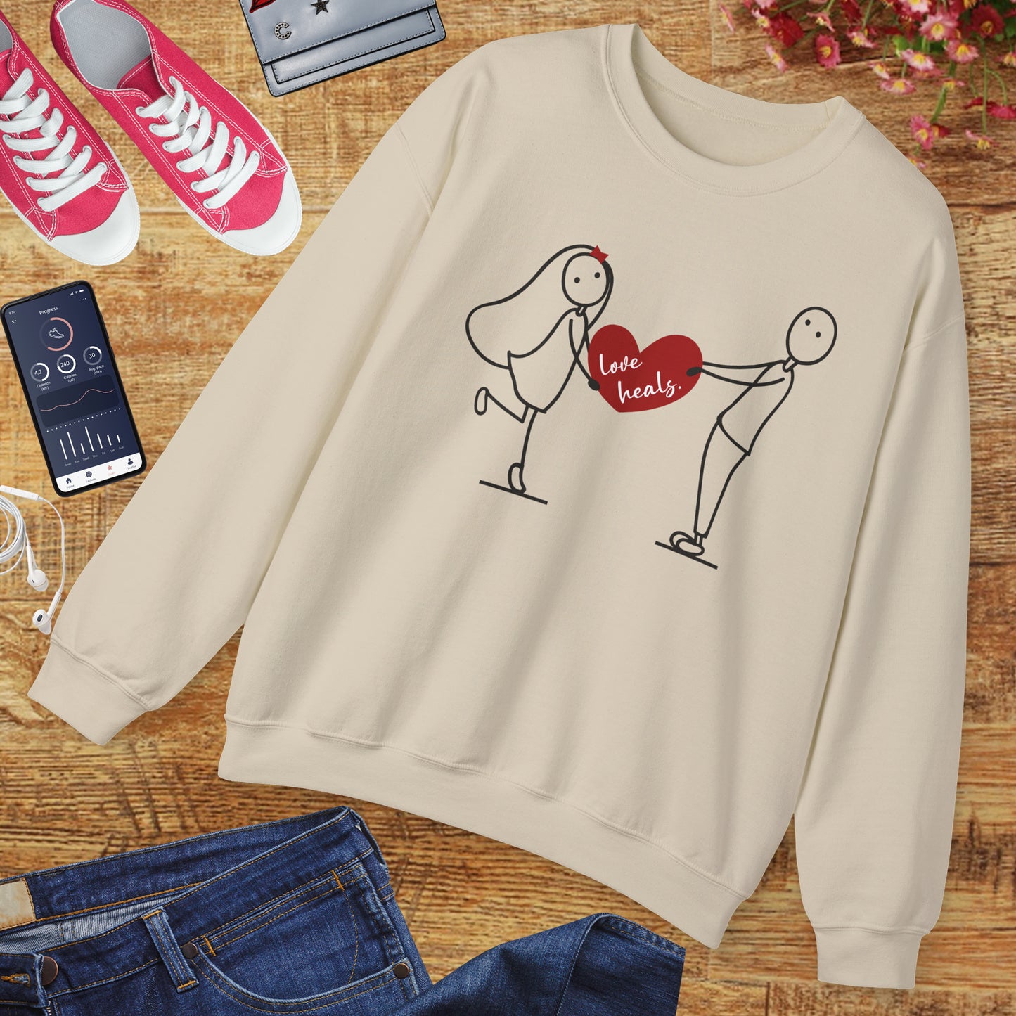 💖Love Heals Sweatshirt - Where Warmth Meets Heart