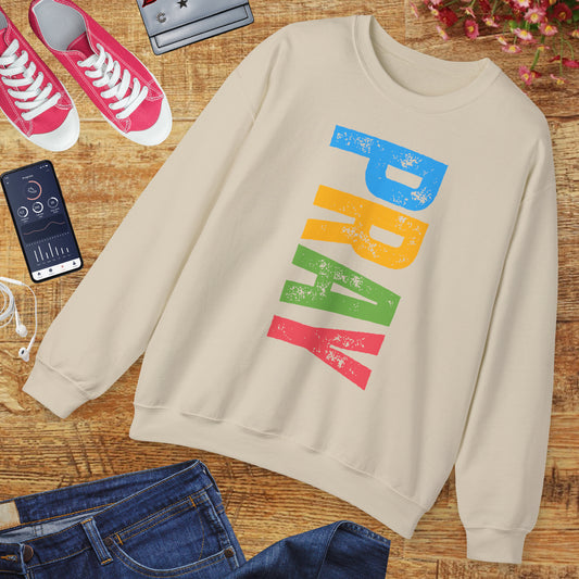 🌈Bold in Faith - PRAY Crewneck Sweatshirt