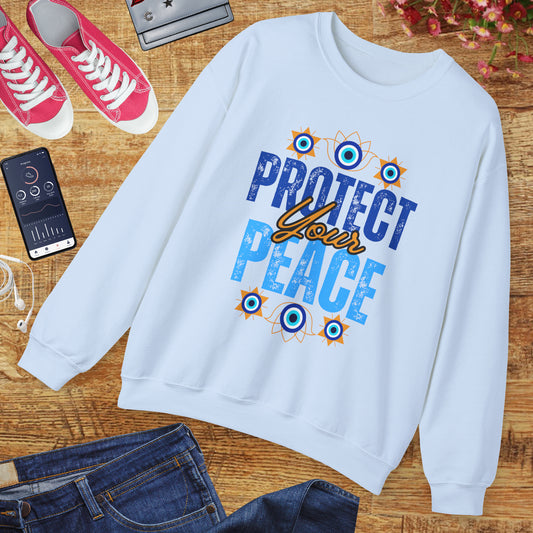 🧿Sacred Guard - Protect Your Peace Crewneck Sweatshirt