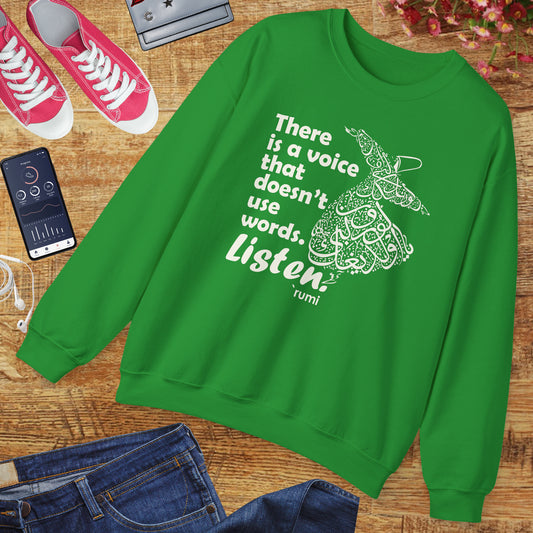 🎶The Voice Within - Rumi Crewneck Sweatshirt