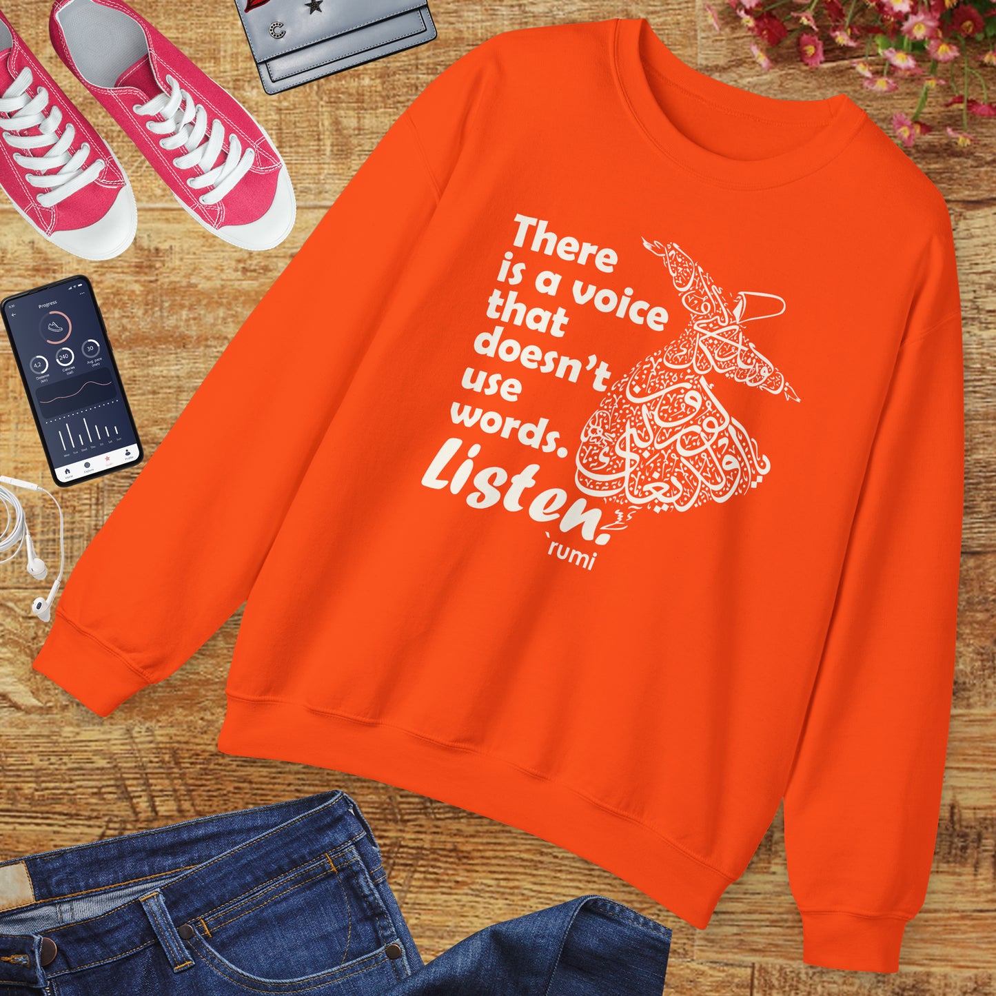 🎶The Voice Within - Rumi Crewneck Sweatshirt