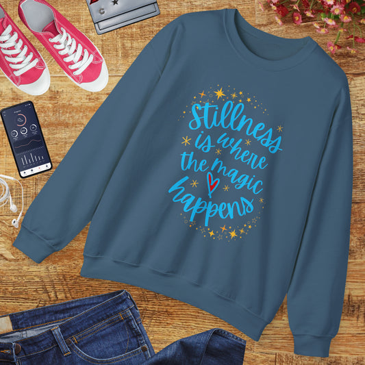 🌌The Magic of Stillness - Mindful Moments Crewneck Sweatshirt