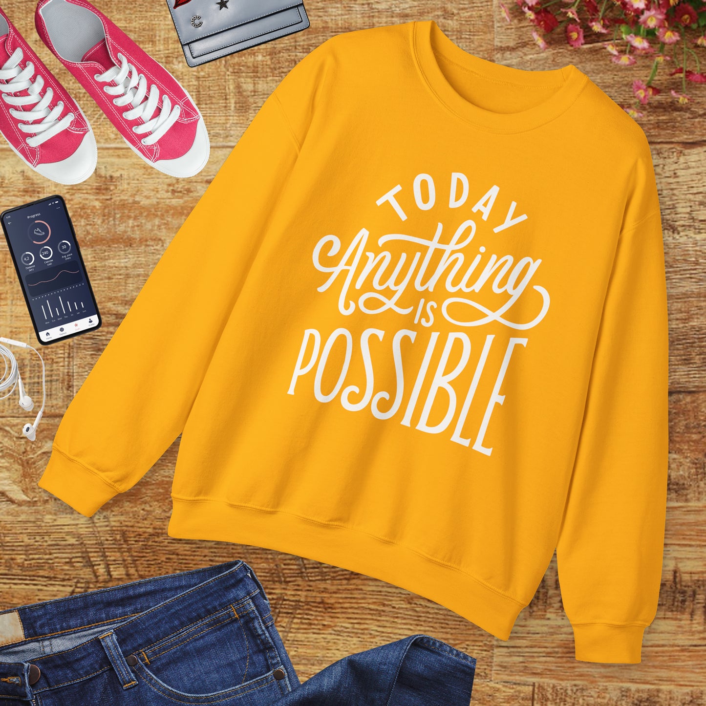 🌞Today, Anything Is Possible Crewneck Sweatshirt