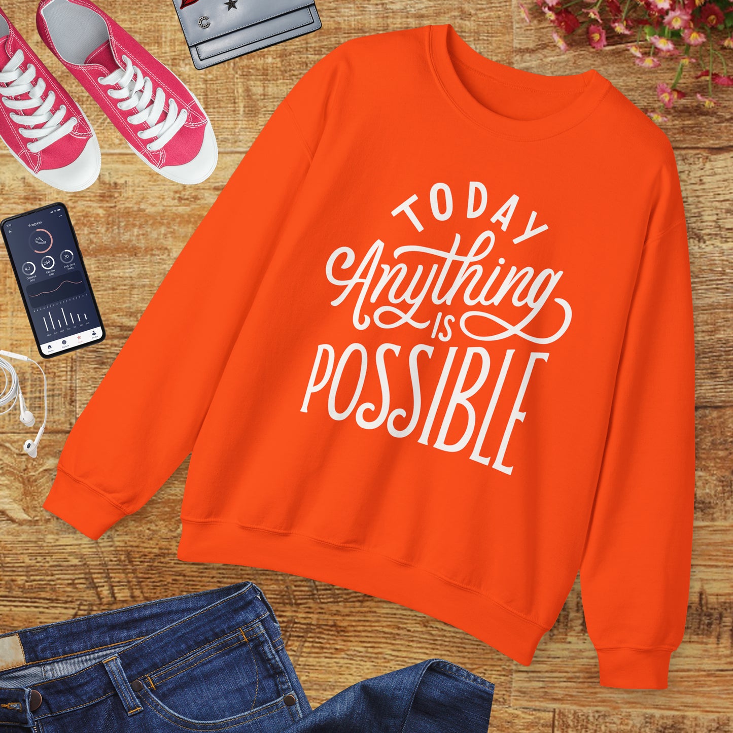 🌞Today, Anything Is Possible Crewneck Sweatshirt