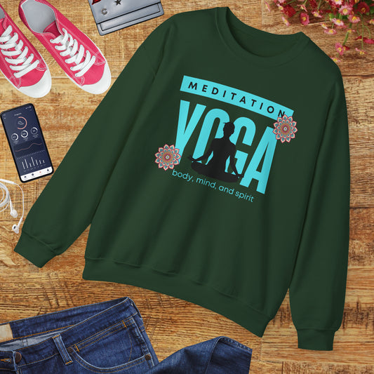 🕉️Meditation • Yoga • Body, Mind & Spirit  Crewneck Sweatshirt
