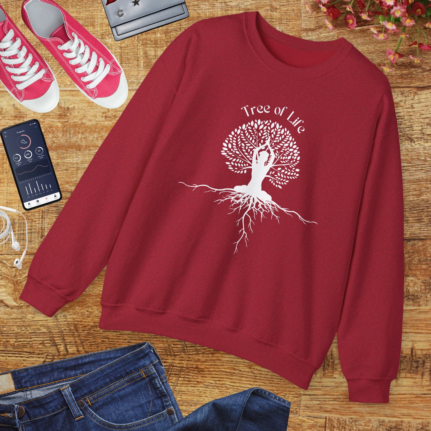 🌳🧘‍♀️Rooted in Balance Crewneck Sweatshirt