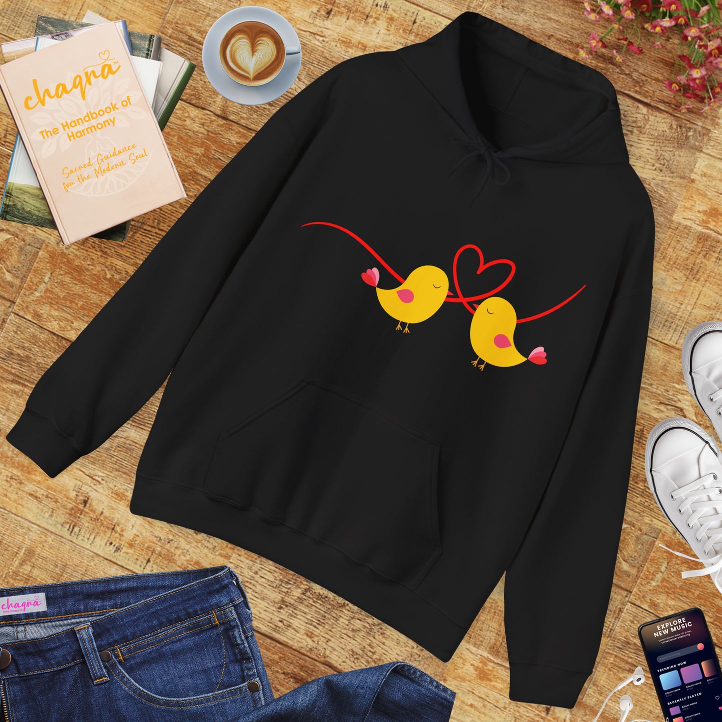 🕊️“Two Souls, One Heart” Hoodie – A Cozy Embrace of Love & Connection
