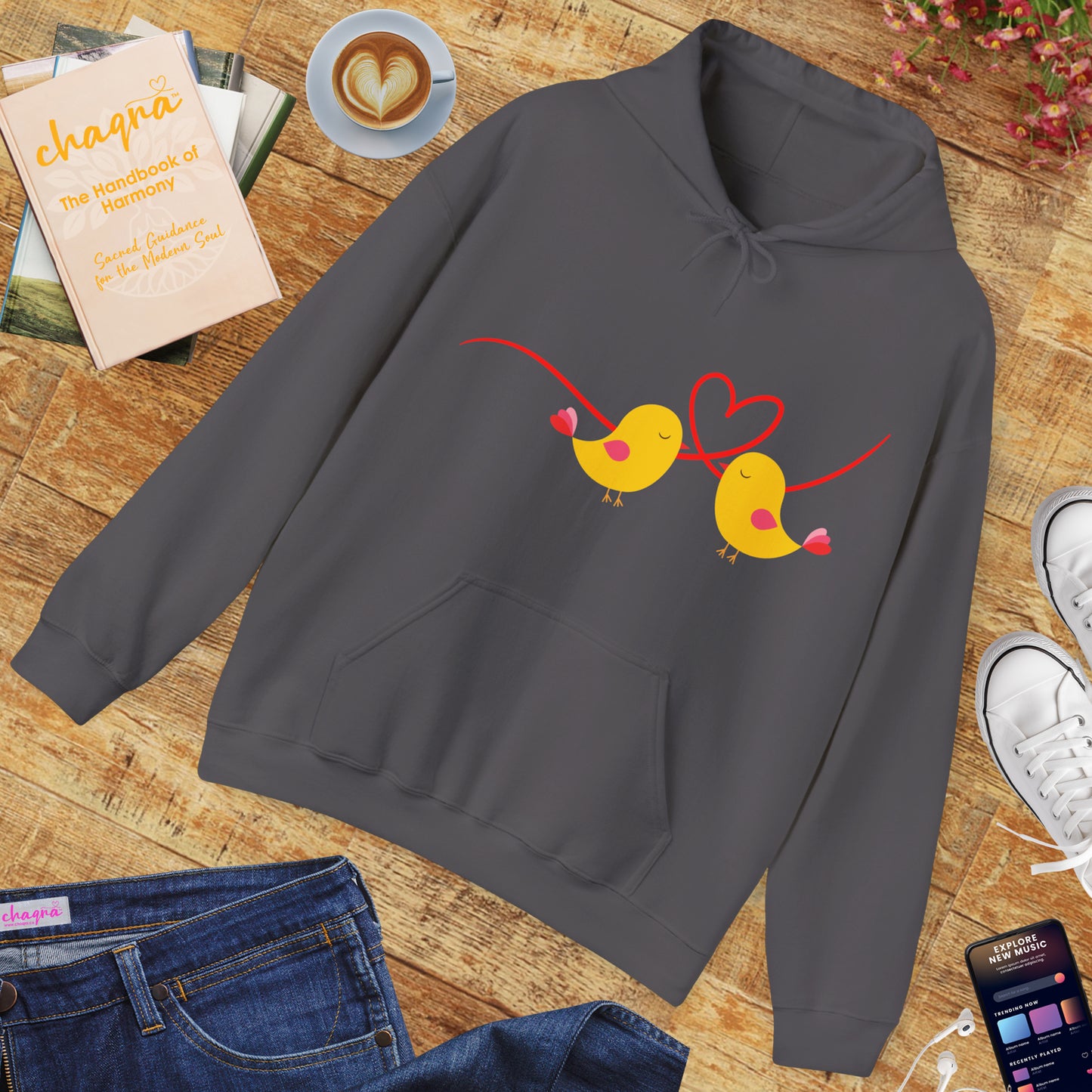 🕊️“Two Souls, One Heart” Hoodie – A Cozy Embrace of Love & Connection