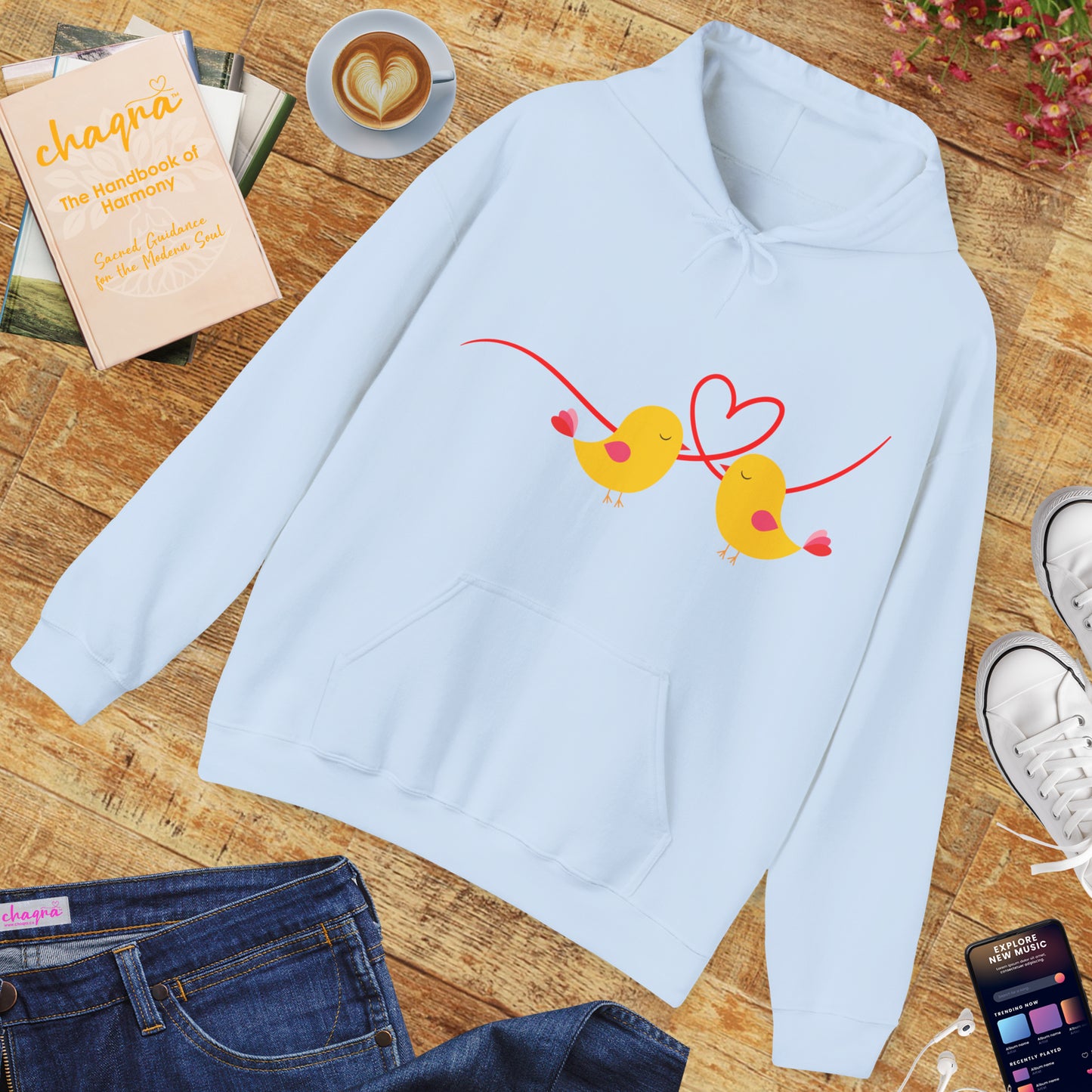 🕊️“Two Souls, One Heart” Hoodie – A Cozy Embrace of Love & Connection