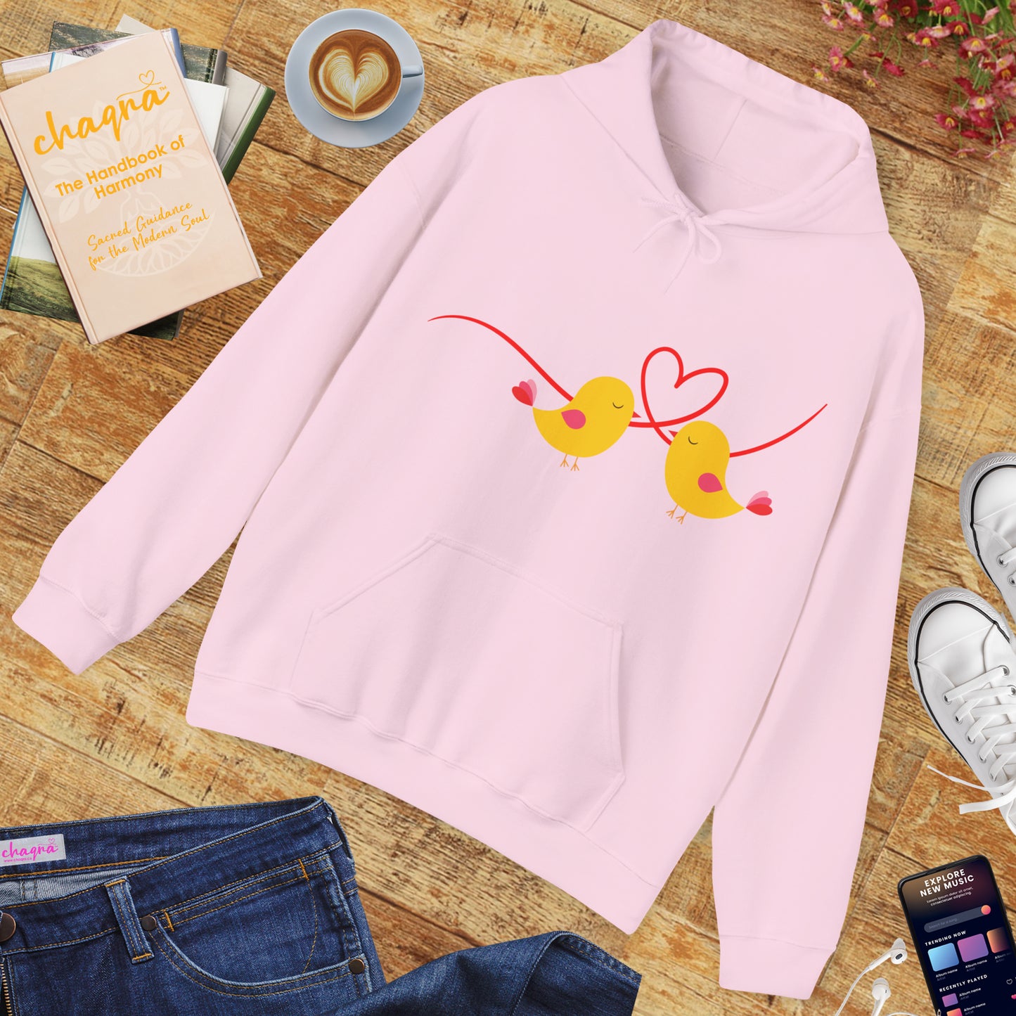 🕊️“Two Souls, One Heart” Hoodie – A Cozy Embrace of Love & Connection