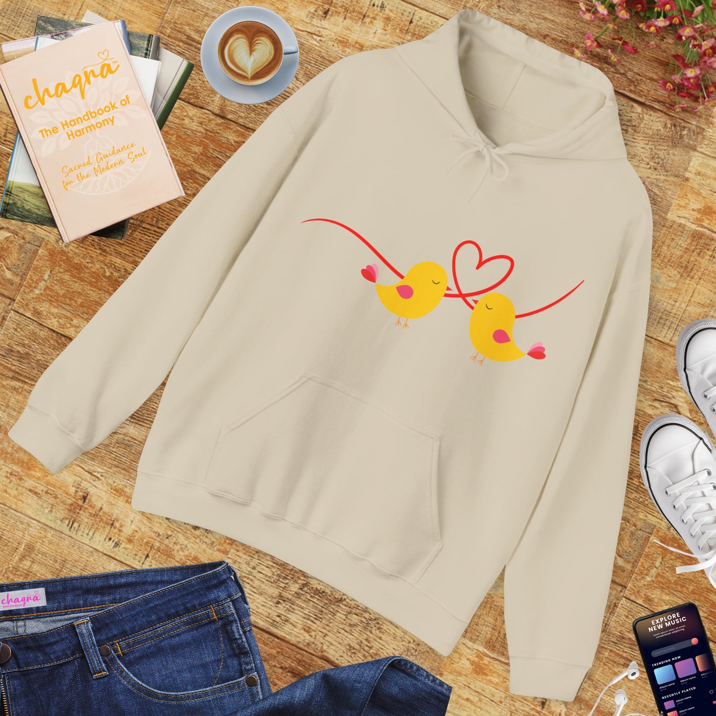 🕊️“Two Souls, One Heart” Hoodie – A Cozy Embrace of Love & Connection