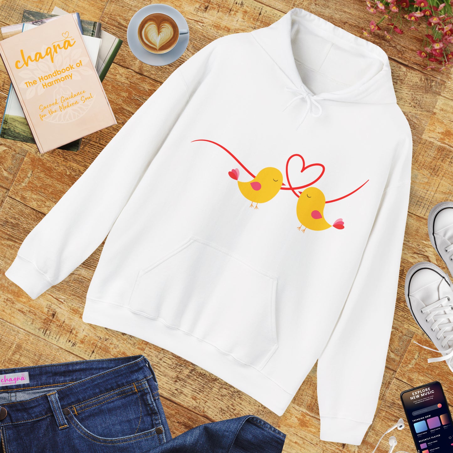 🕊️“Two Souls, One Heart” Hoodie – A Cozy Embrace of Love & Connection