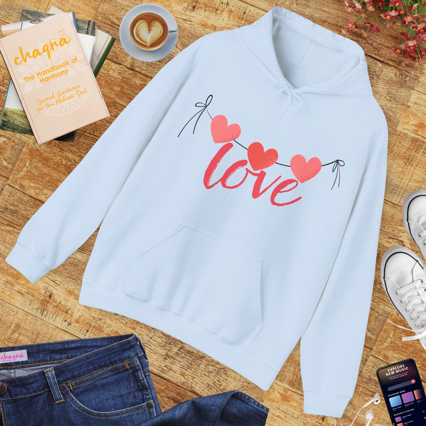 Three hearts, one message - Cozy Hoodie💗💗💗✨