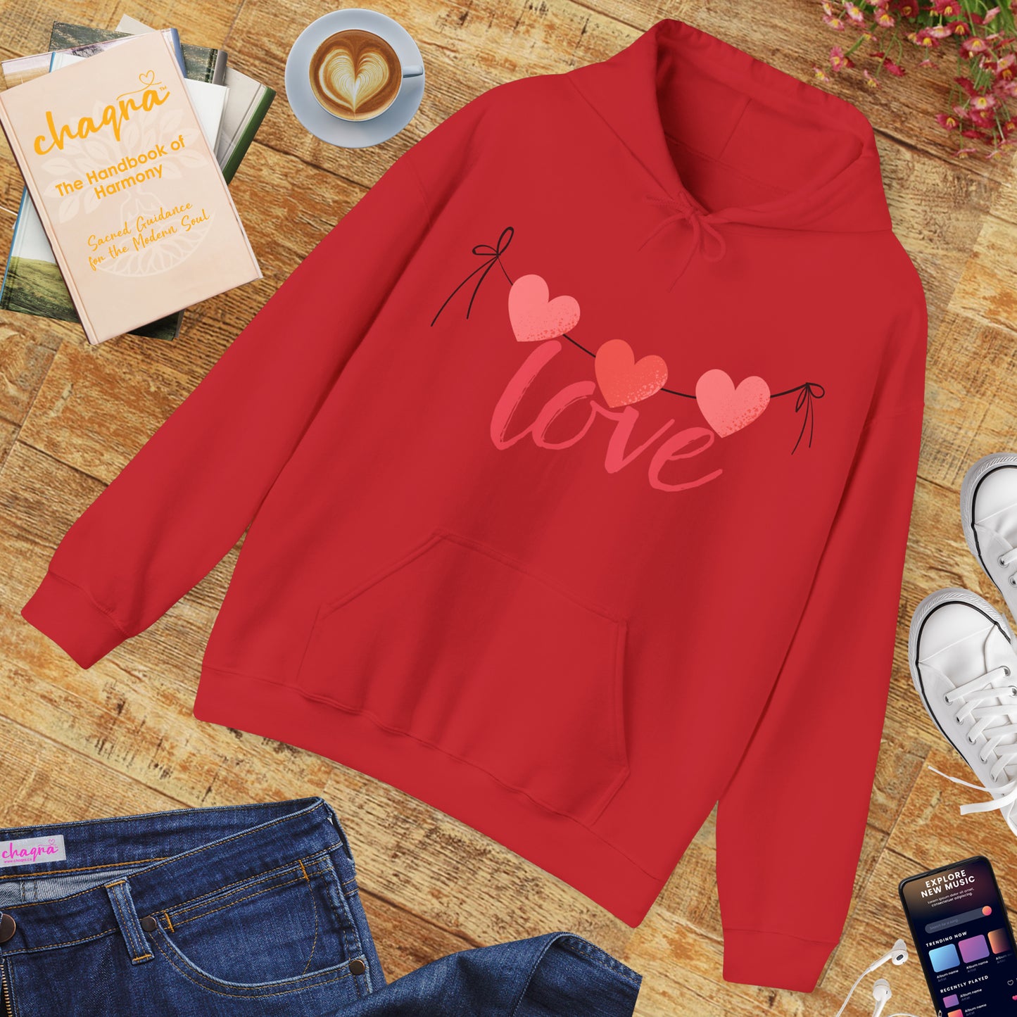 Three hearts, one message - Cozy Hoodie💗💗💗✨