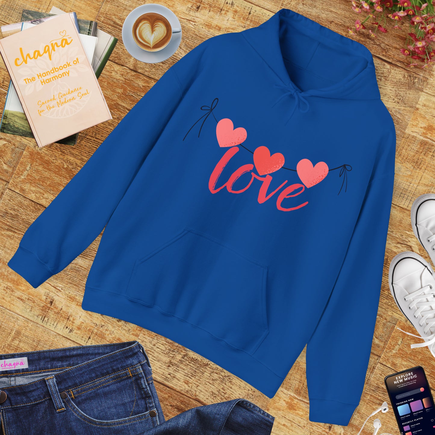 Three hearts, one message - Cozy Hoodie💗💗💗✨