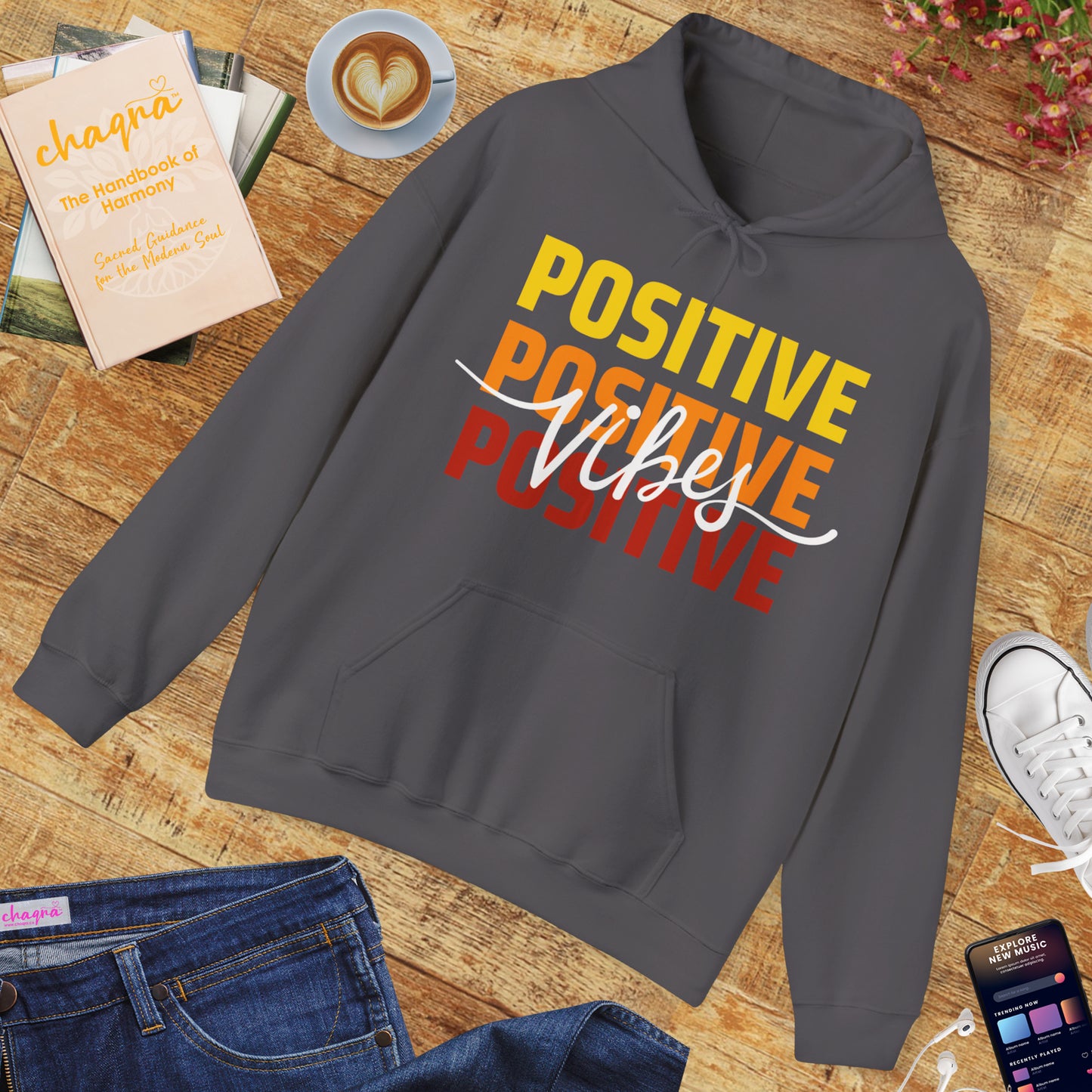 ✨ Positive Vibes - Powerful Motto Hooded Sweatshirt