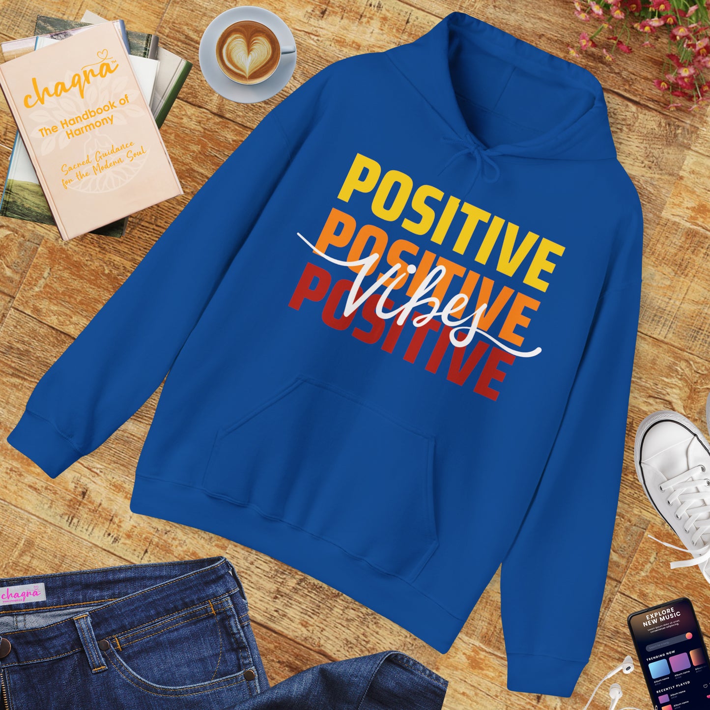 ✨ Positive Vibes - Powerful Motto Hooded Sweatshirt
