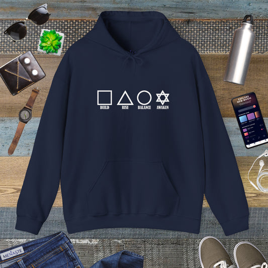 🌑🖤 THE FOUR PILLARS OF THE MASCULINE — Menaste Hoodie