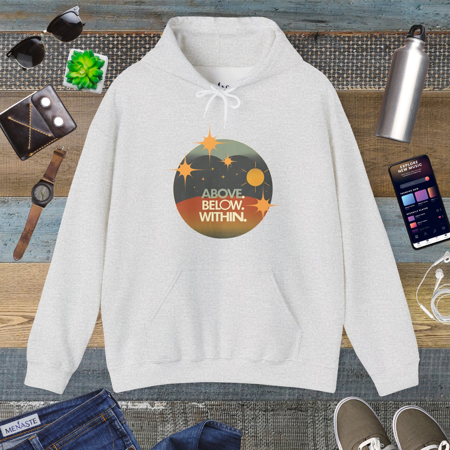 ✨Above, Below, Within – Menaste Hoodie