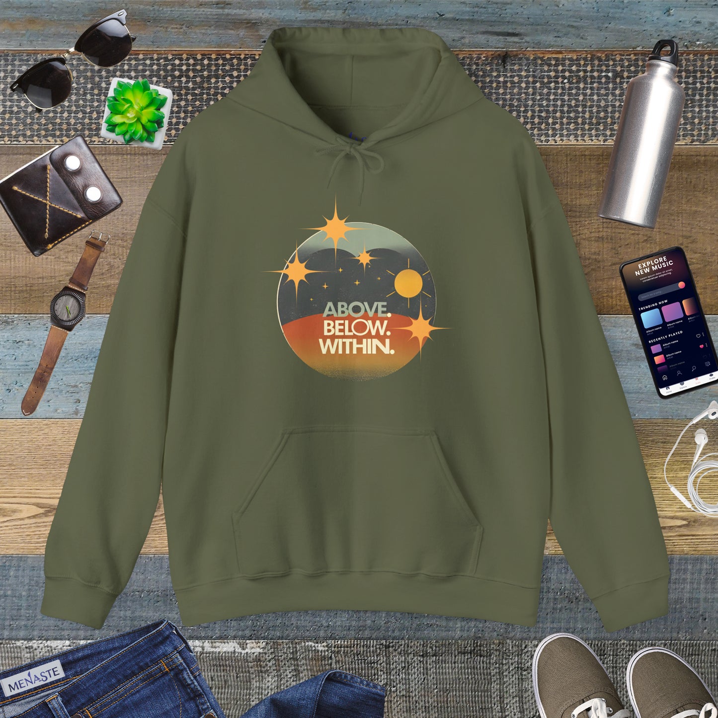 ✨Above, Below, Within – Menaste Hoodie