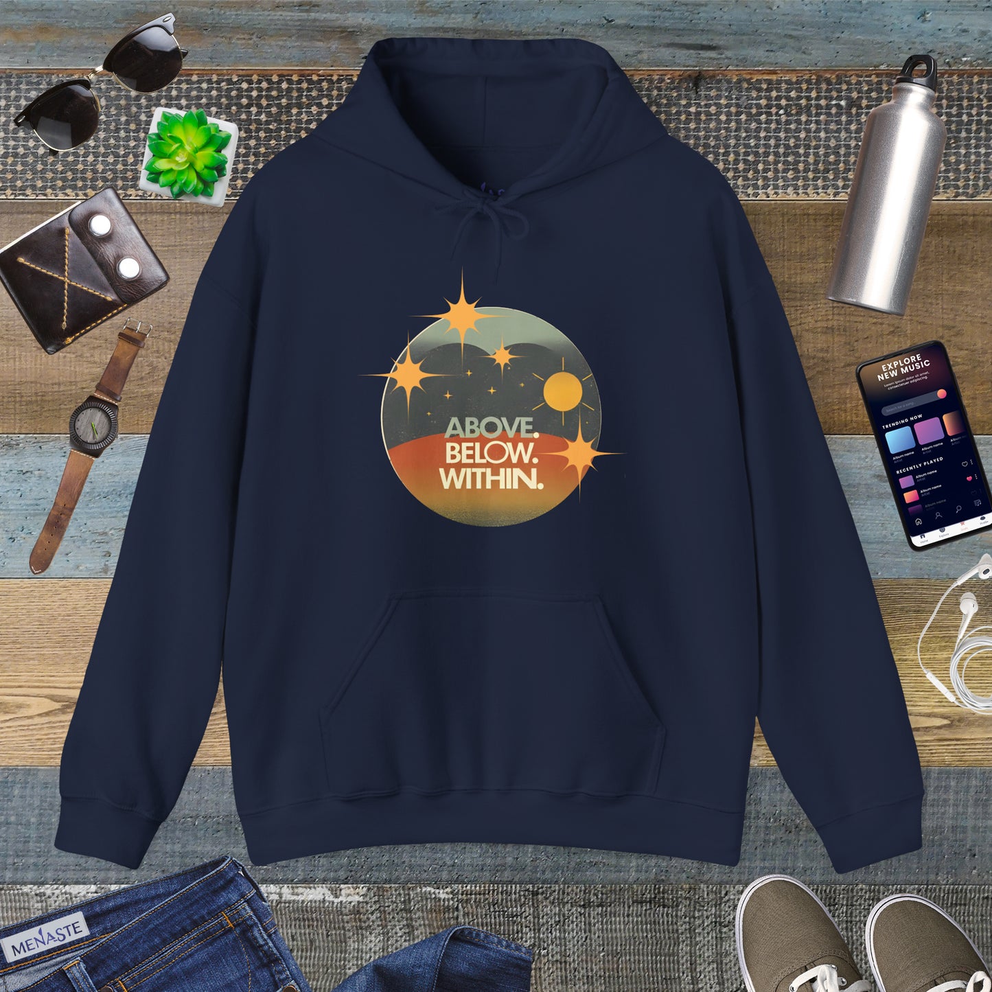 ✨Above, Below, Within – Menaste Hoodie