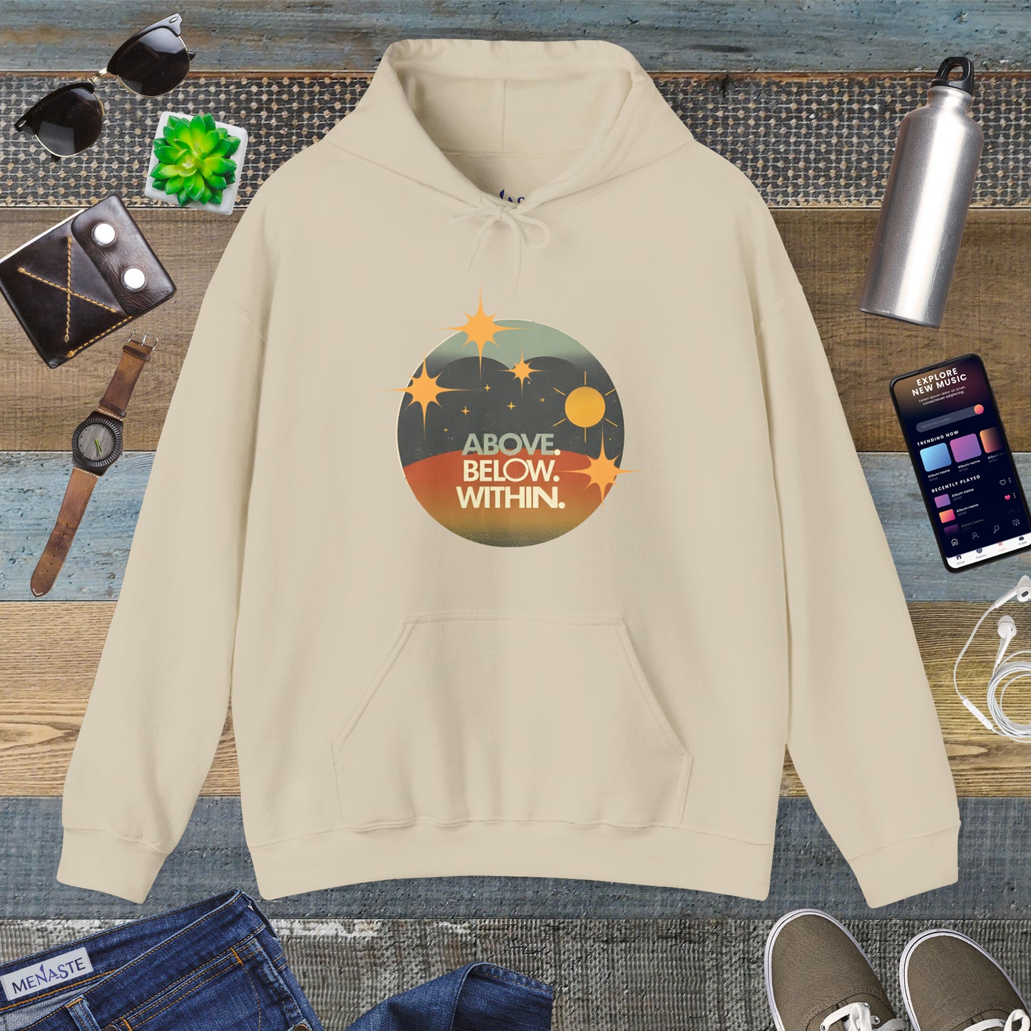 ✨Above, Below, Within – Menaste Hoodie