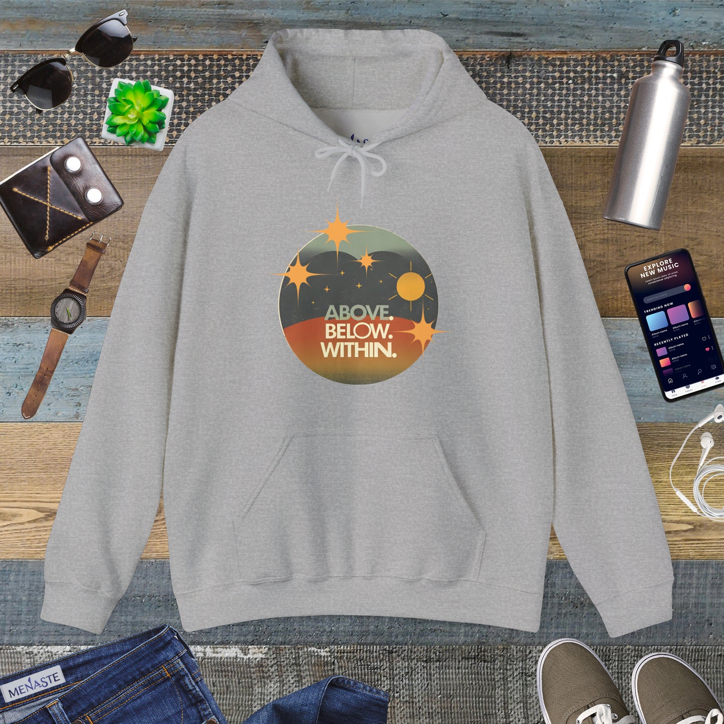 ✨Above, Below, Within – Menaste Hoodie