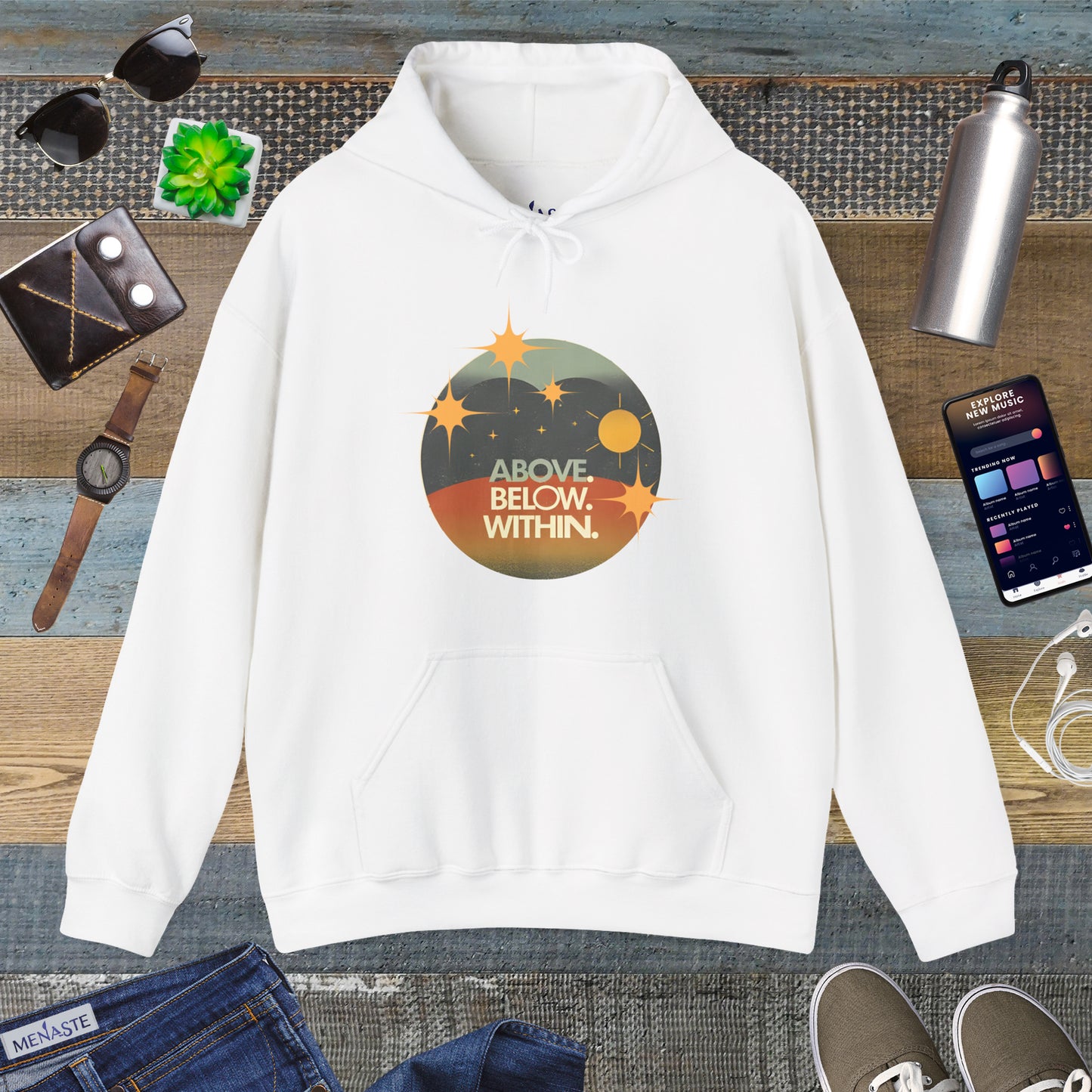✨Above, Below, Within – Menaste Hoodie