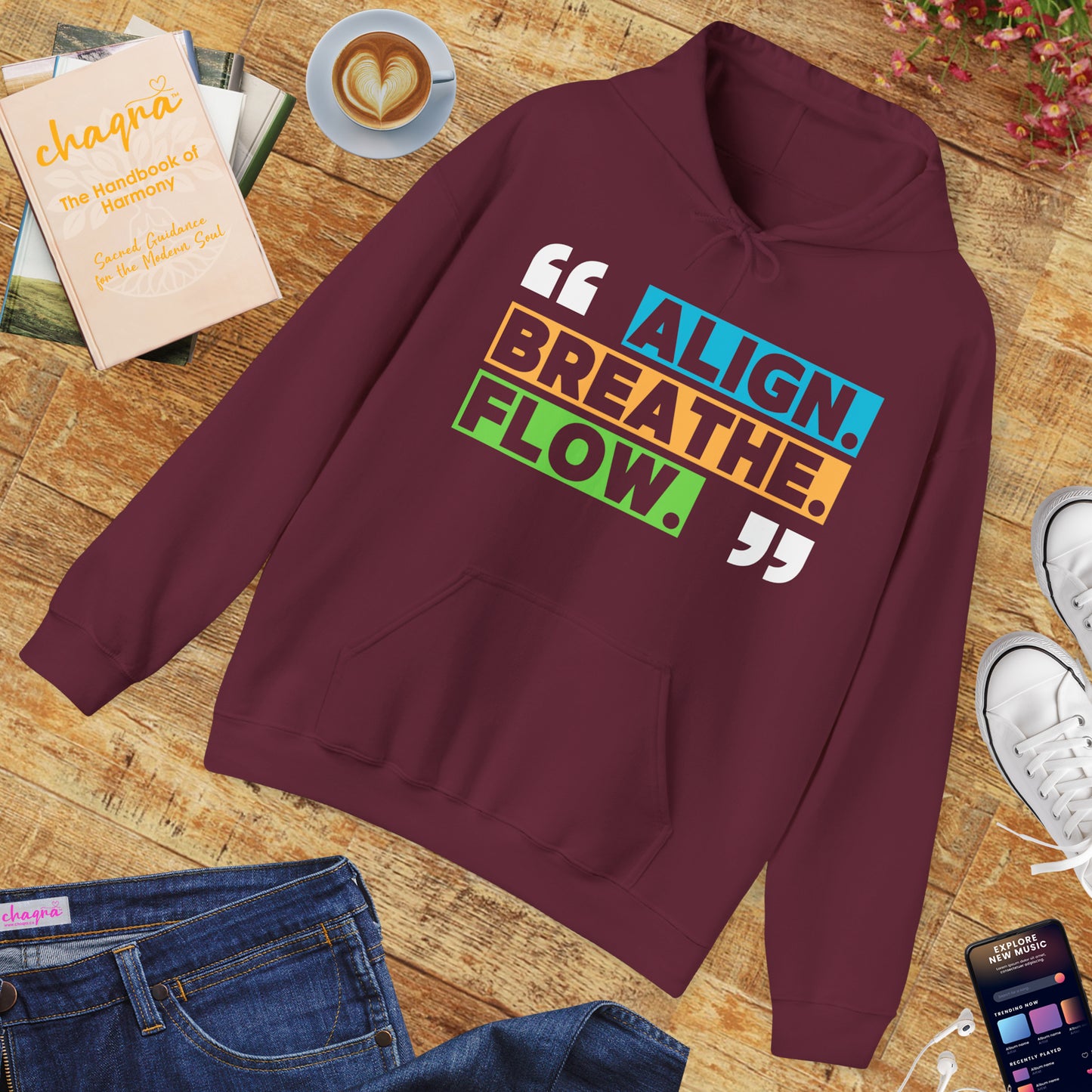 🌬️Align. Breathe. Flow. Hoodie🌙✨🌿